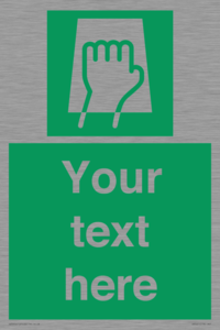 Custom Push Pad Sign